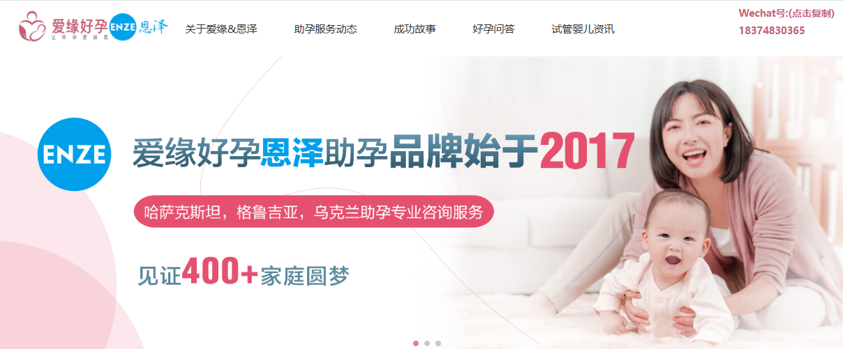 湖南恩孕贝健康管理有限公司网站建设案例